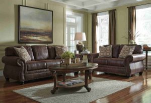 Holiday-Ready with the Ashley Breville Living Room Set - Espresso