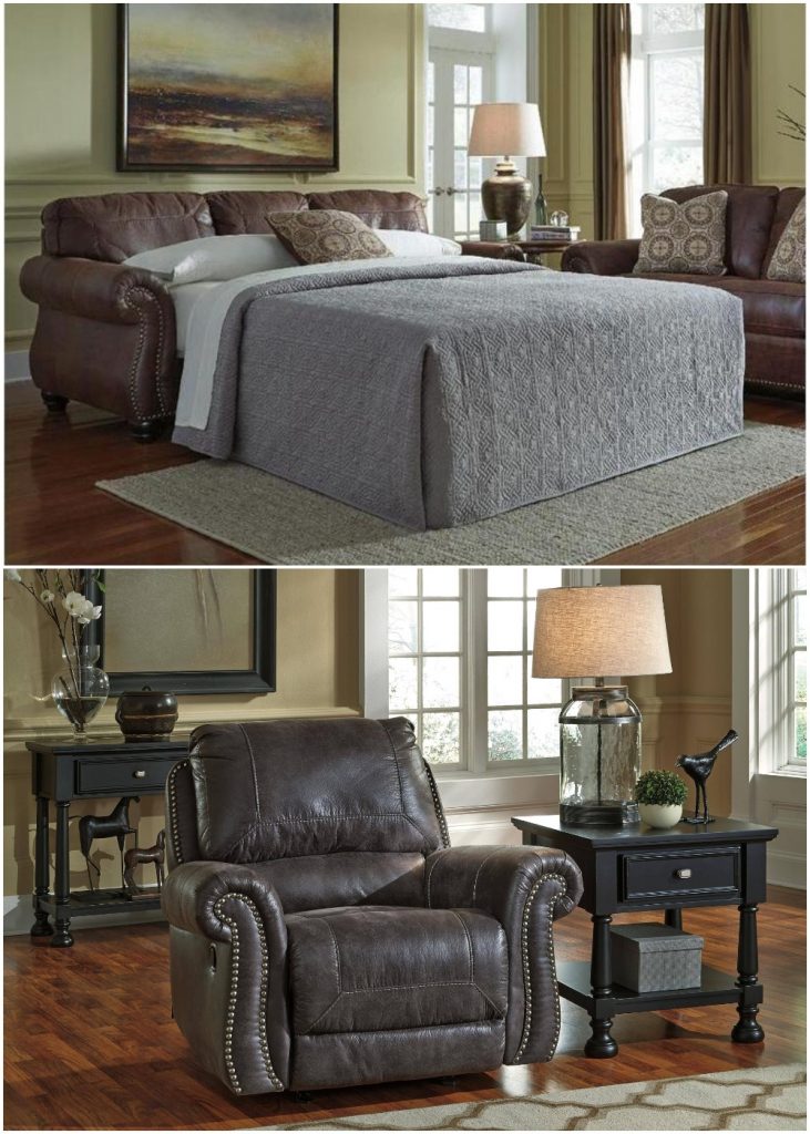 Holiday-Ready with the Ashley Breville Living Room Set - Sleeper/Recliner