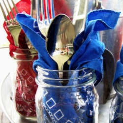 13 Easy Tips for a Star-Spangled Fourth of July Party - more jars