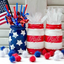13 Easy Tips for a Star-Spangled Fourth of July Party - jars